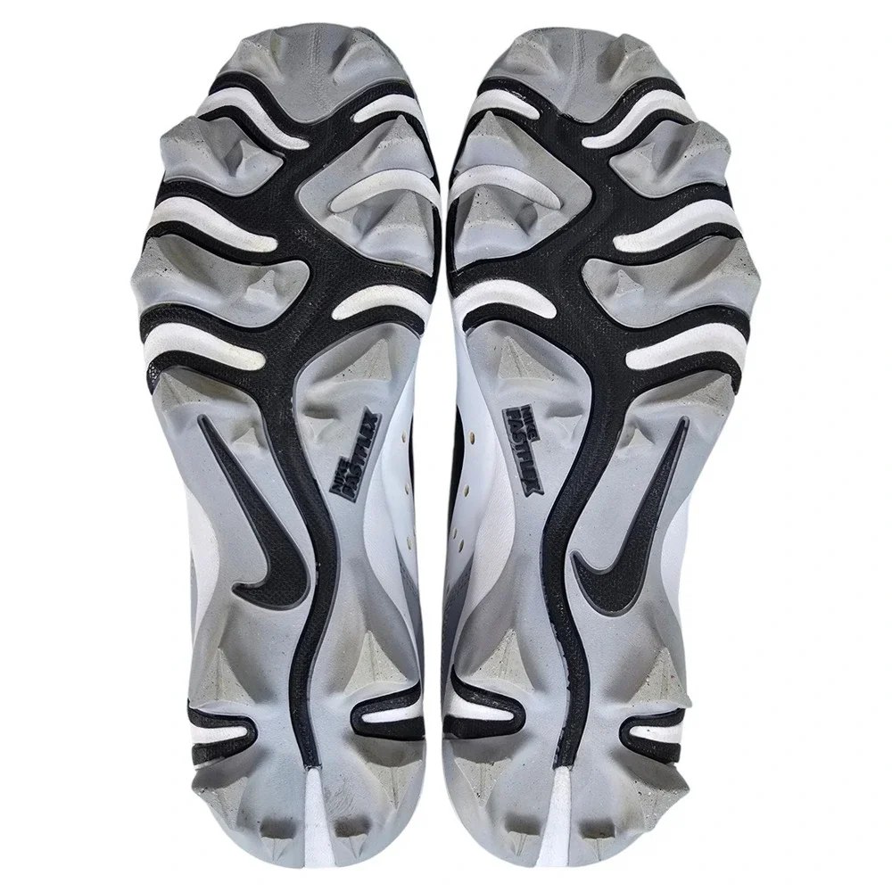 Nike Alpha Huarache 4 Keystone Baseball Cleats Mens 8.5 White Grey DJ6524-100